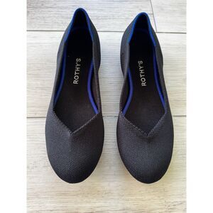 Rothy's The Daily Flat Womens 8 Black Washable Sustainable Shoes